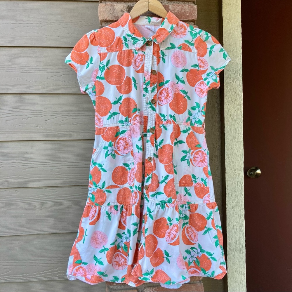 lil cute orange dress sz xs